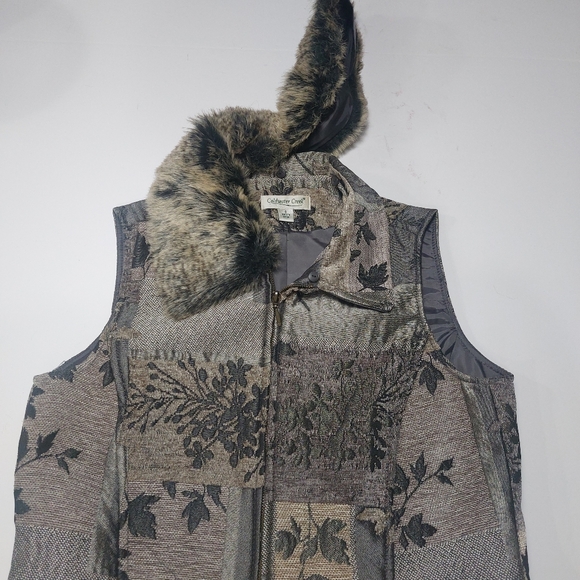 Coldwater Creek Women's Patchwork Vest Size 8 - Picture 6 of 13